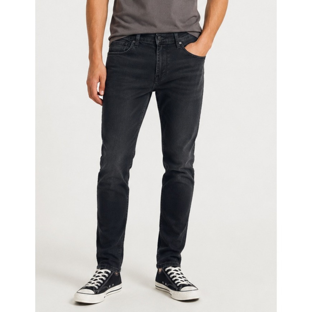 Levi's 512 Slim Taper Fit Men's Jeans Black Denim 34 x3 4 (Measures 35 x 32)
